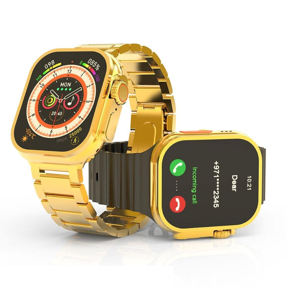 X 90 Ultra 2 MAX [Golden Edition] SMARTWATCH with Big 2.2 INFINTE Display.