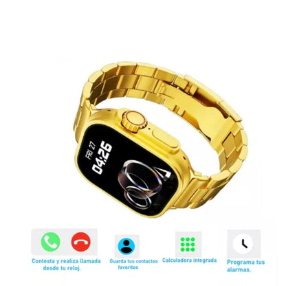 X 90 Ultra 2 MAX [Golden Edition] SMARTWATCH with Big 2.2 INFINTE Display.